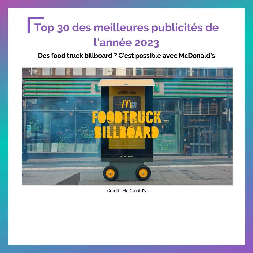 campagne publicitaire macdonald 2023
